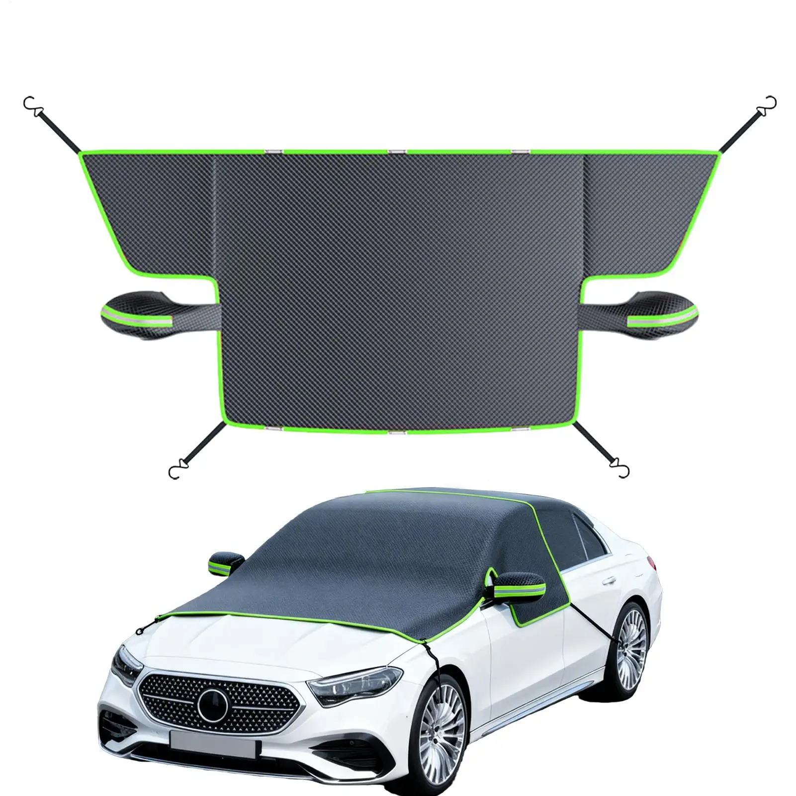 

Windshield Snow Cover Heavy Duty All-Weather Oxford Fabric Waterproof Auto Sunshade Winter Windshield Cover Blanket For Car SUV