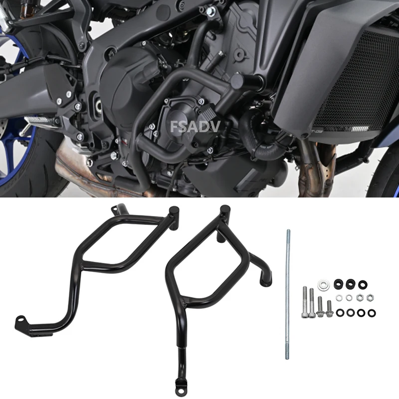 2024 MT 09 Motor Schutz Autobahn Crash Bar Für Yamaha MT-09 MT 09 SP Motorrad Rahmen Schutz Stoßstange MT 09 Zubehör