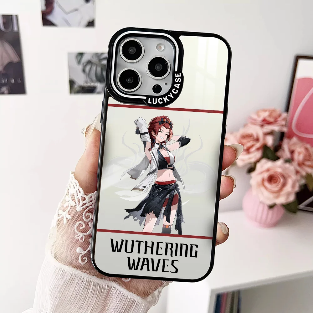 

Cool Chixia W-Wuthering W-Waves Phone Case For IPhone 16 15 14 13 Pro Max Transparency Shockproof Hard Funda