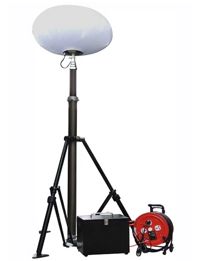 5M 600W Inflatable Balloon LED Light Tower IP65 Portable Construction Site Lighting for Night Work & Emergency Rescue