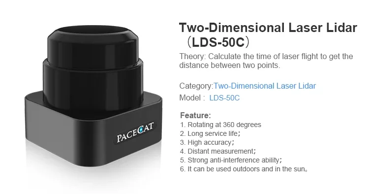 PACECAT 360 Degree Laser Lidar Laser Scanner Sensor 40m