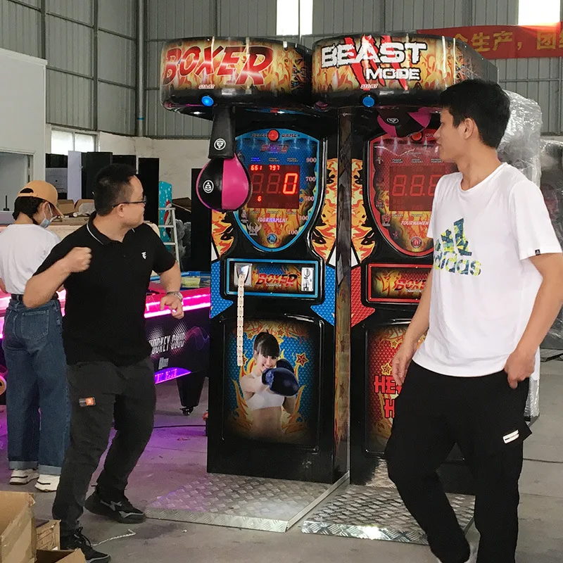 Vent force measurement video game city boxing cola machine soothing pressure boxing coin game machine activity warm up