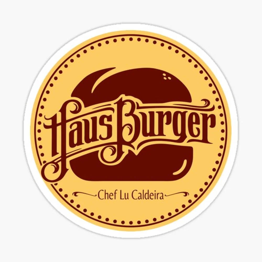Haus Burger Chef Lu Caldeira Vintage Stamp Sticker for Laptop Decor Bedroom Car Cute Cartoon Art Fashionable Public Suitcase