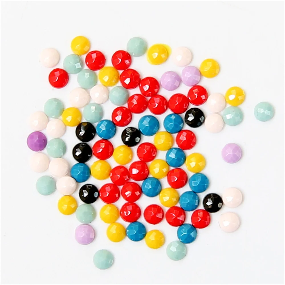 Wholesale DMC 447 Colors Full Square/Round Crystal Beads 5D Diamond Painting Drills Diamond Embroidery Accessories (200pcs/bag)