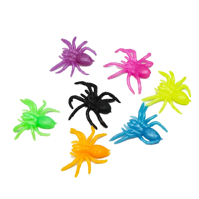 5Pcs Elastically Stretchable Sticky Skeleton Skull Spider Squishy Wall Climbing Gag Prank Toys for Children Halloween Decoration