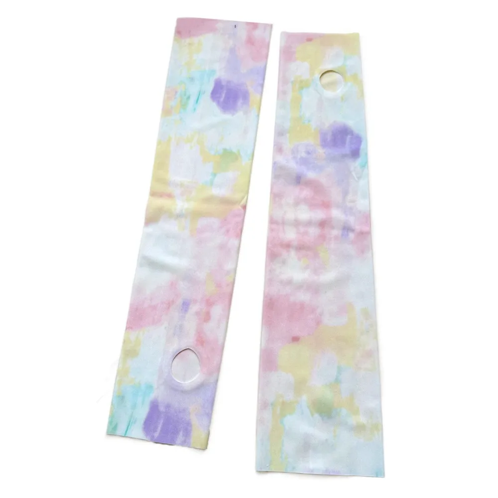 

Breathable Colorful Girl Ice Silk Sleeves Seamless Anti-UV Sunscreen Sleeves Long Loose Cycling Arm Sleeve Outdoor