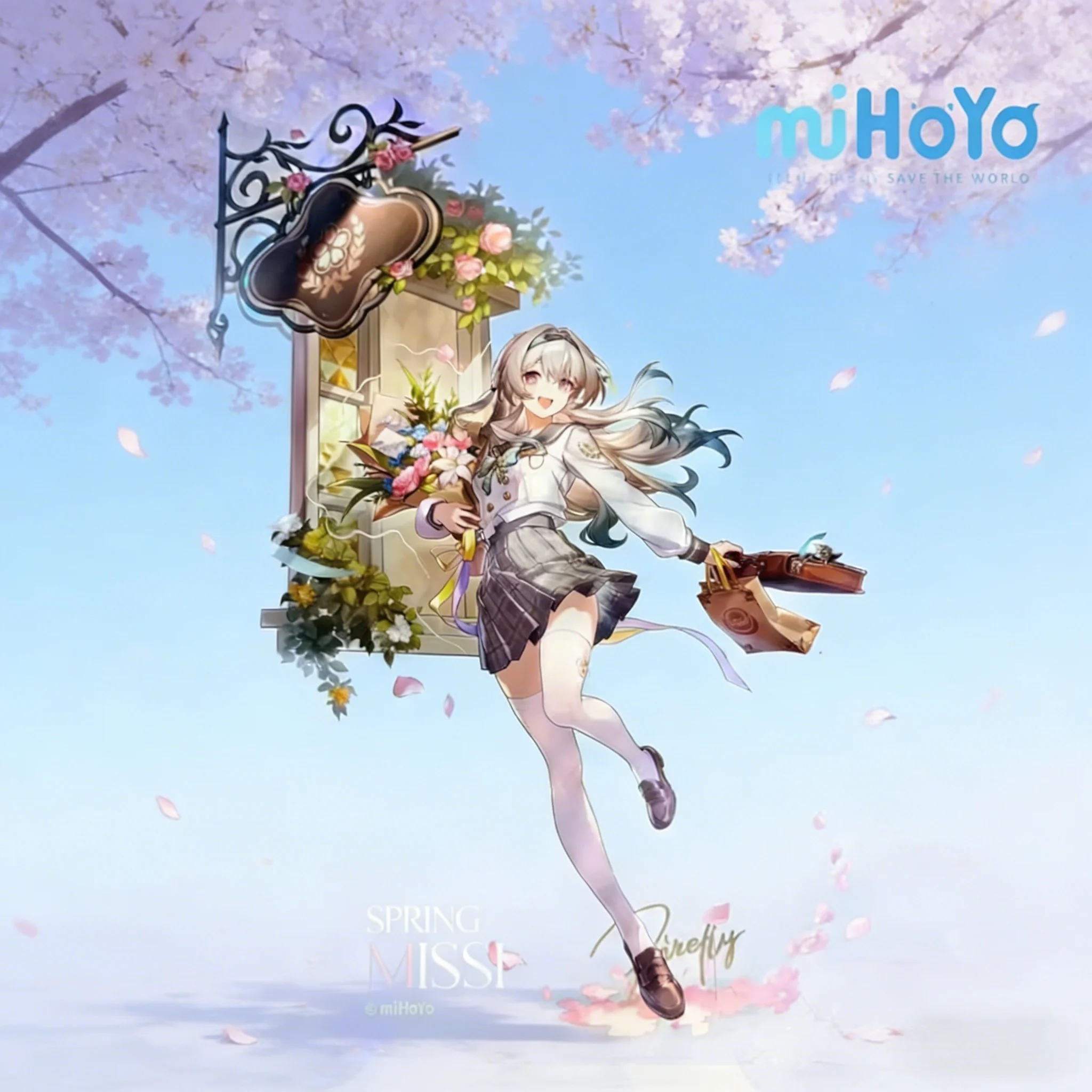 Mihoyo Official Licensed Honkai Star Rail Firefly Spring Letter Ver. 1/8 Pvc Game Figure Collectible Model Merch For Anime Fans