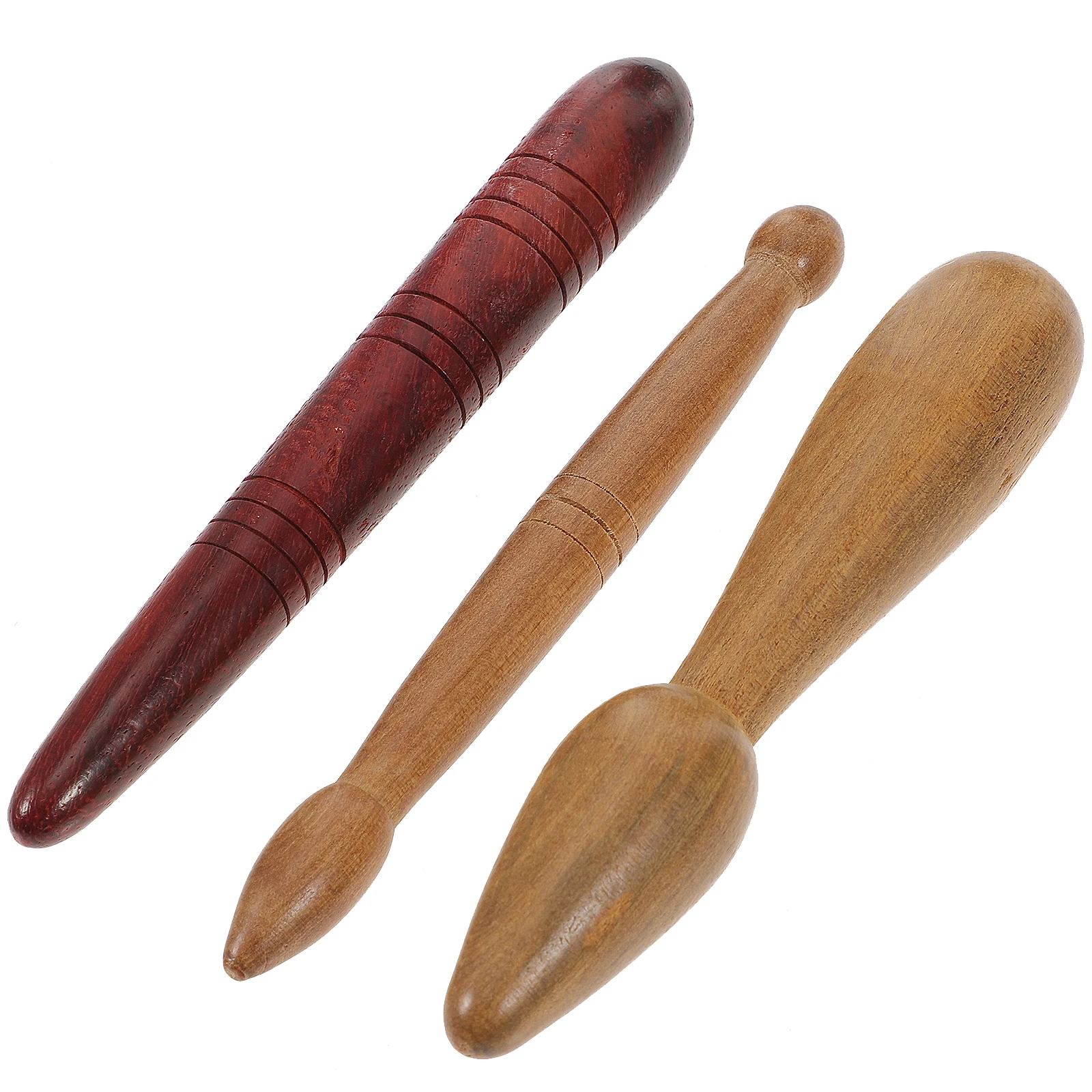 

3pcs Massager Set Wood Body Roller Stick for Feet Acupoint Pressure Tools Massage Device Foot Scraping Bar Relaxation
