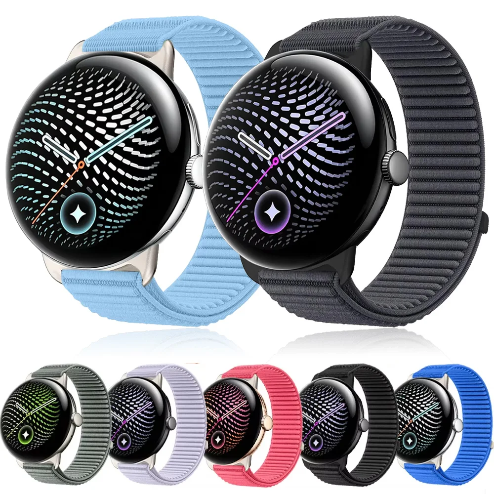 Wave Nylon Band For Google Pixel Watch 5/4 41mm 45mm Braid Loop Belt Comfortable Watchband For Google Pixel Watch 3/2 Accessory