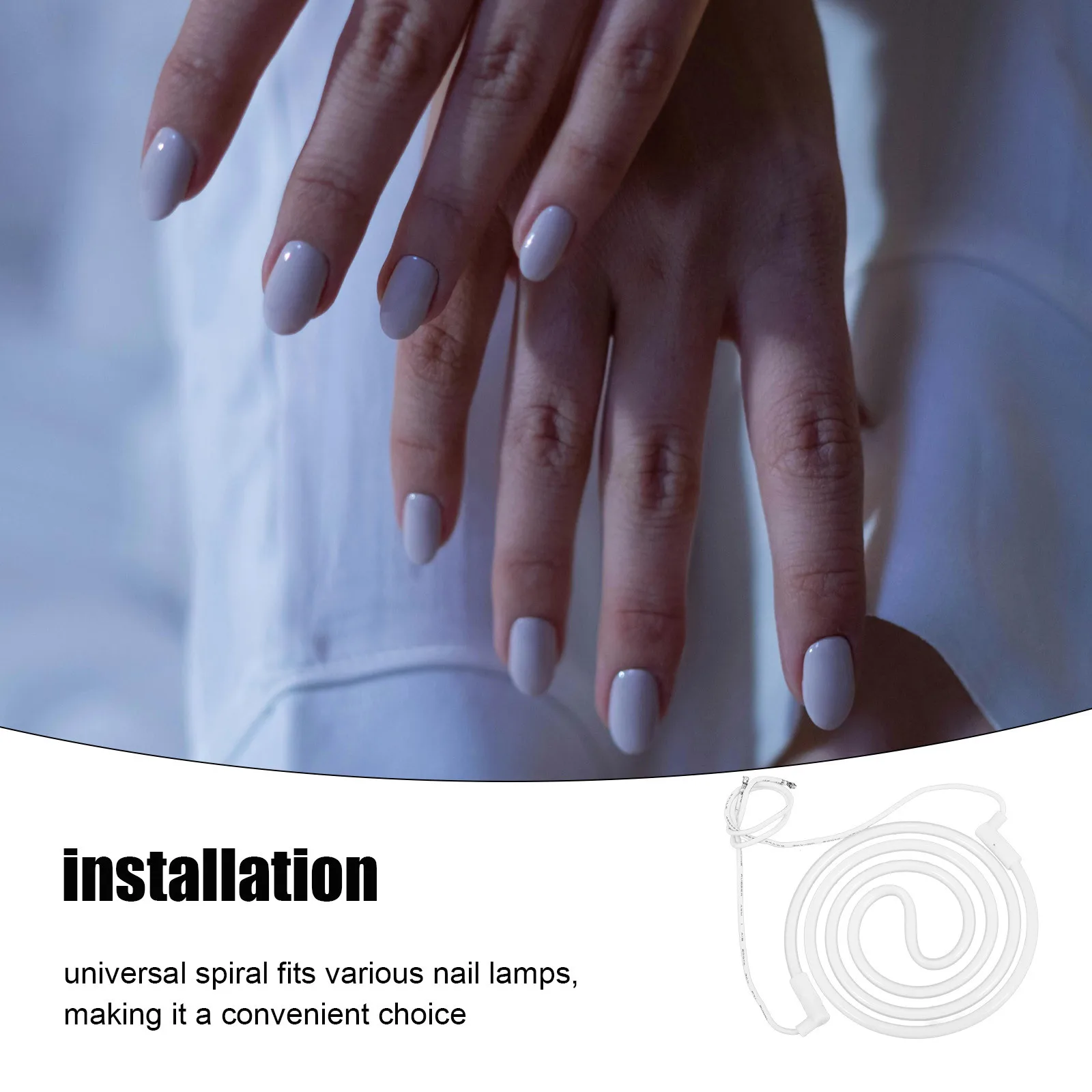 Gel Nagellack Lampe Spirale Licht Rohr LED Nagellack Trockner Nail art Maniküre Licht Rohr Tisch Spiral Fingernagel Lampe