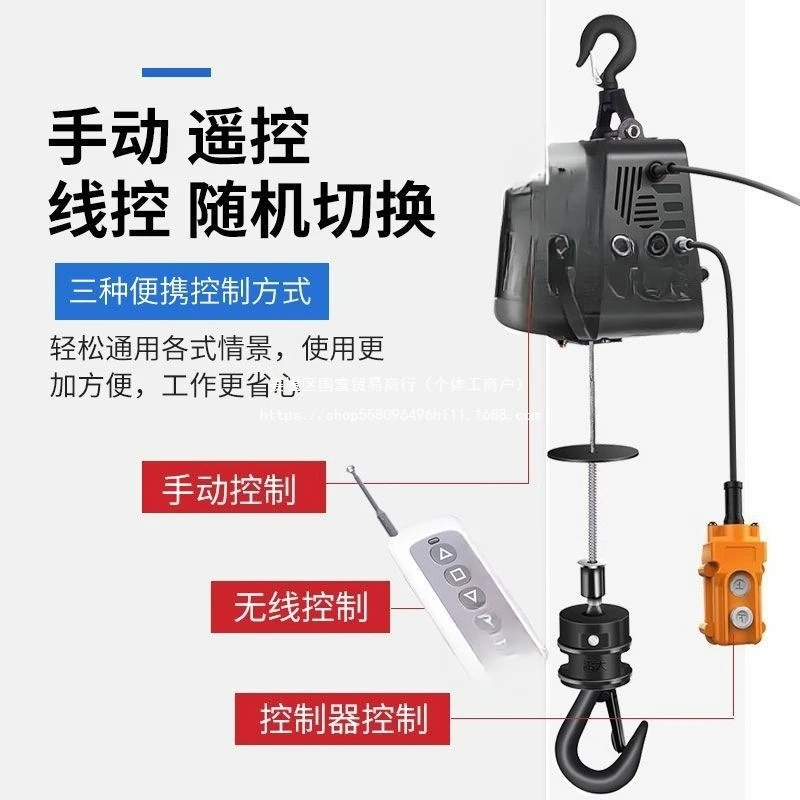 220Vhou small crane portable, small hoist 5
