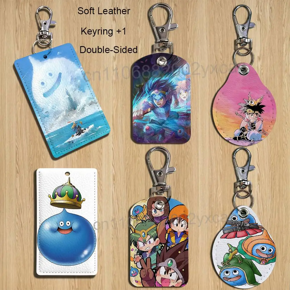 Slime Dai Eight Dragon Quest Cartoon Singer Anime Card Keychain Fashion Pendant Bag ID Door Card Case Bus Card Cute Adult