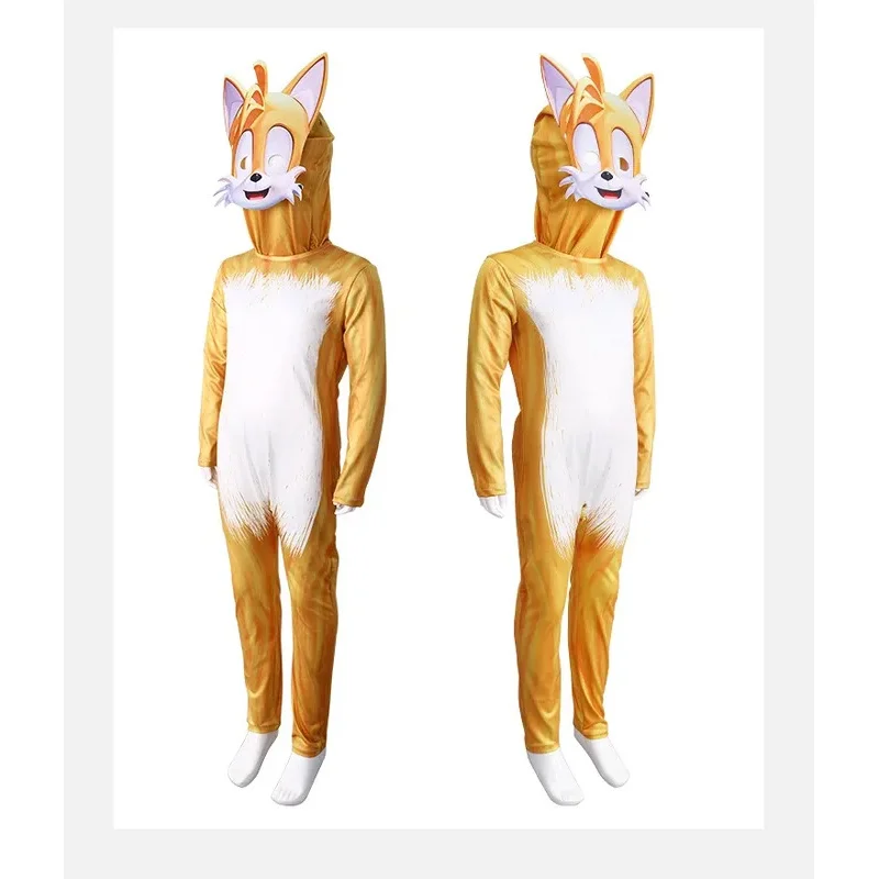 Juego de Anime para niños y adultos, disfraz de Cosplay de Miles Prower Knuckles Shadow Hedgehog, traje de fiesta de Halloween, mono