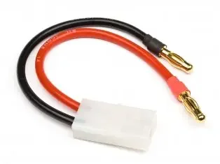 HSP 4mm Male Banana Plug to Tamiya L6.2 Female Adapter Lead 14awg Silicon Wire for battery charger speed controller RC model