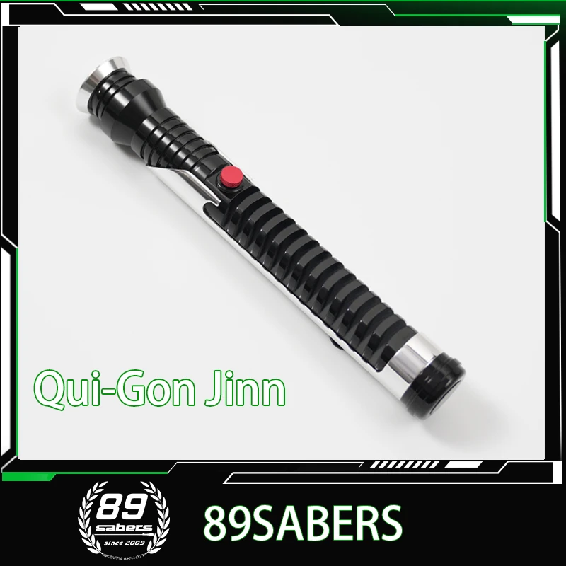 

89SABERS Qui-Gon Jinn Lightsaber,All metal material,Reprint movie prop sizes 1:1,with 19 sets of sound fonts and light effects.
