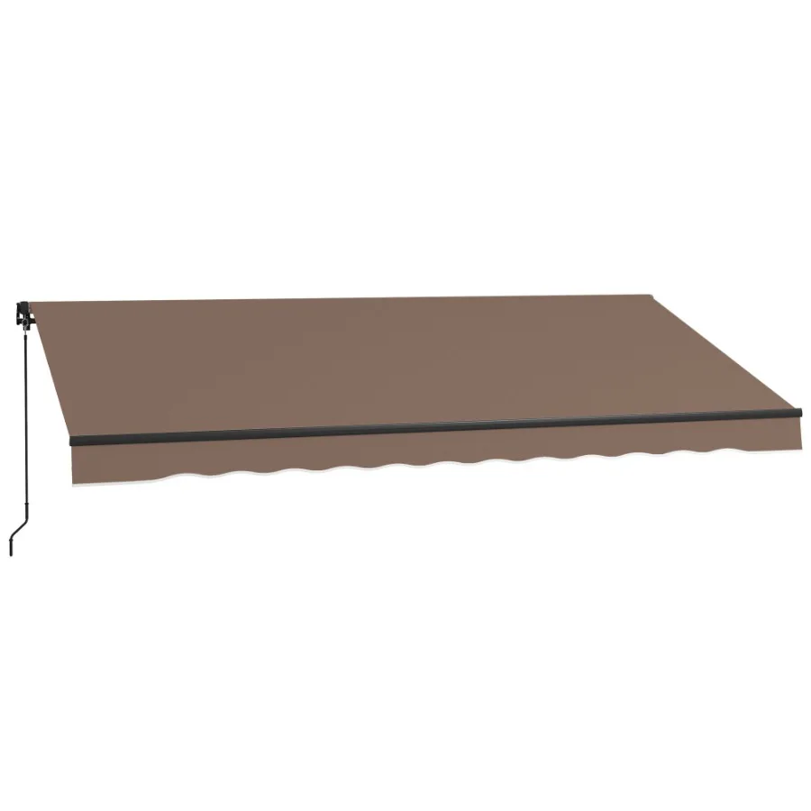 

Выдвижной тент 13' x 10' (280 г/м²) с защитой от УФ-излучения для террасы, балкона, двора, кафе