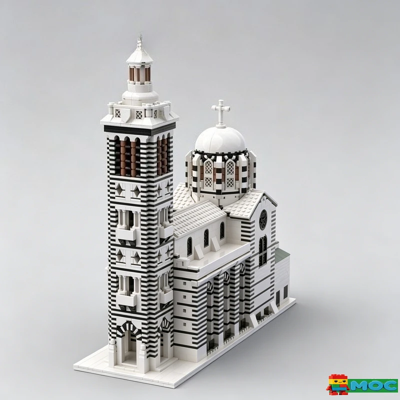 

4070PCS Vintage Bell Tower Temple MOC Architecture Building Block DIY Educational Assembly Birthday Home Collection Display Gift