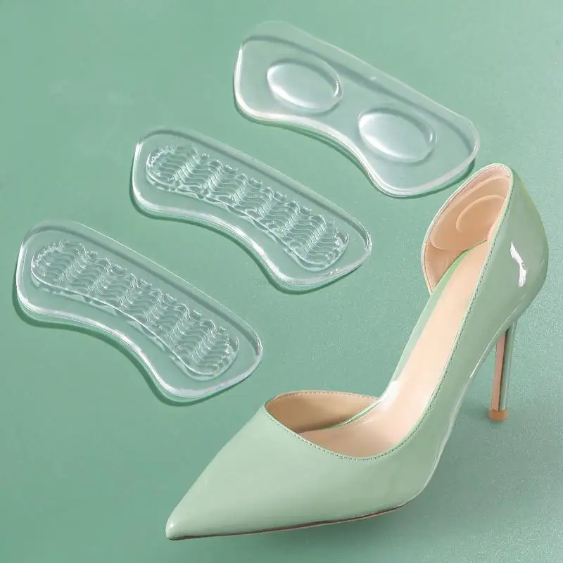 1Pair Gel Heel Protectors for Women Waterproof Durable Silicone insoles Heel Inserts heel Cushion Shoe Pads Shoes Accessories