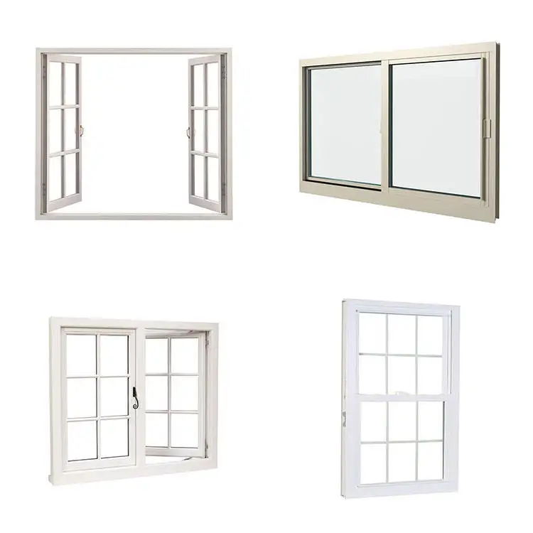 AS2047 Australian Standard Hurricane Impact Aluminum Casement Window Swing Energy Star Qualified Double Glazed Tempered Clear