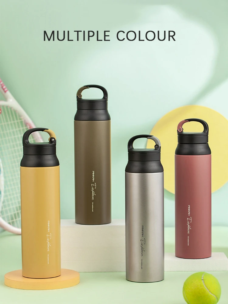 PINKAH Winter New Portable Vacuum Sports Thermos Cup Large Capacity Outdoor 316 Stainless Steel Portable Straight Water Cup