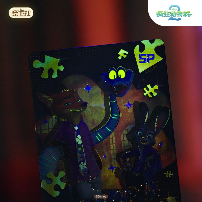 Card.Fun Disney Genuine Zootopia 2 Card Judith Nick·Wilde Animation Cartoon Game Collection Peripheral Children's Toys Gift