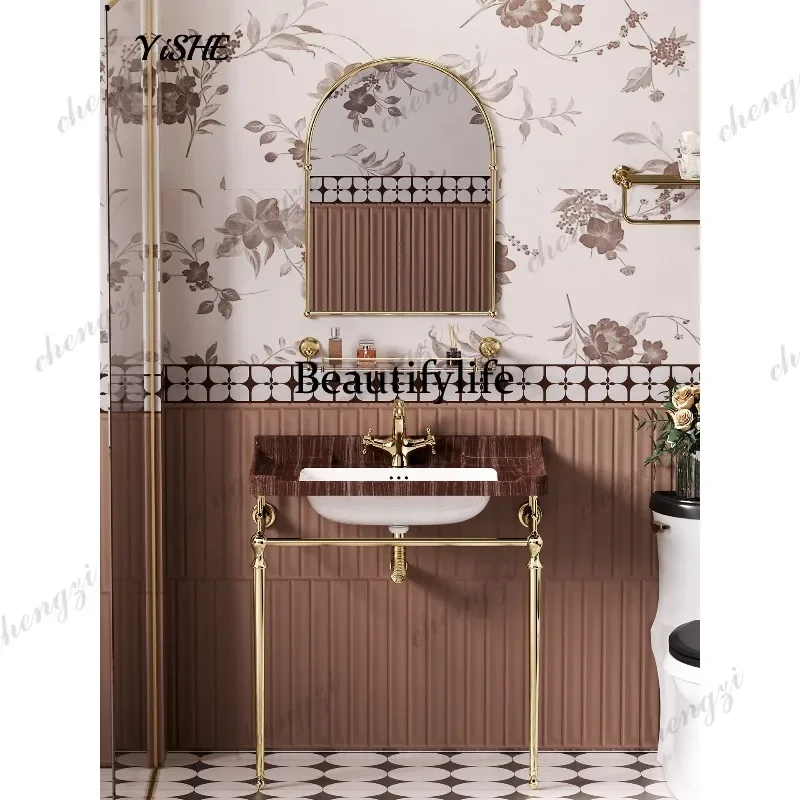 NQ52 French retro integrated bracket basin washbasin wash basin European-style homestay floor-to-ceiling washbasin pool