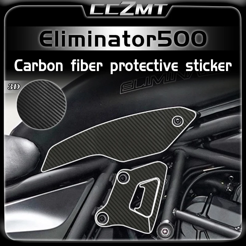 

For Kawasaki Eliminator500 ELIMINATOR 500 3D carbon fiber protective sticker waterproof body sticker modification accessories