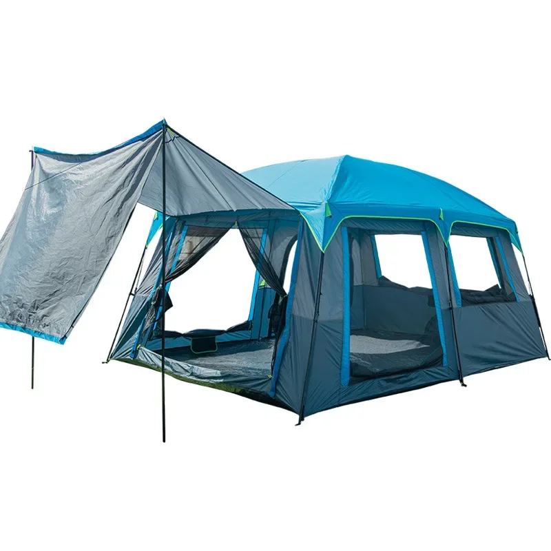 

Tent camping automatic 5-8 outdoor vinyl canopy camping tunnel tent wholesale custom silver coated yurt