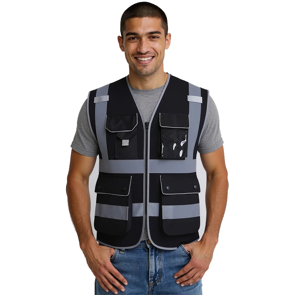 Road Construction Building Vest with Multi Pockets Aircraft Maintenance Engineer Multipocket Vest