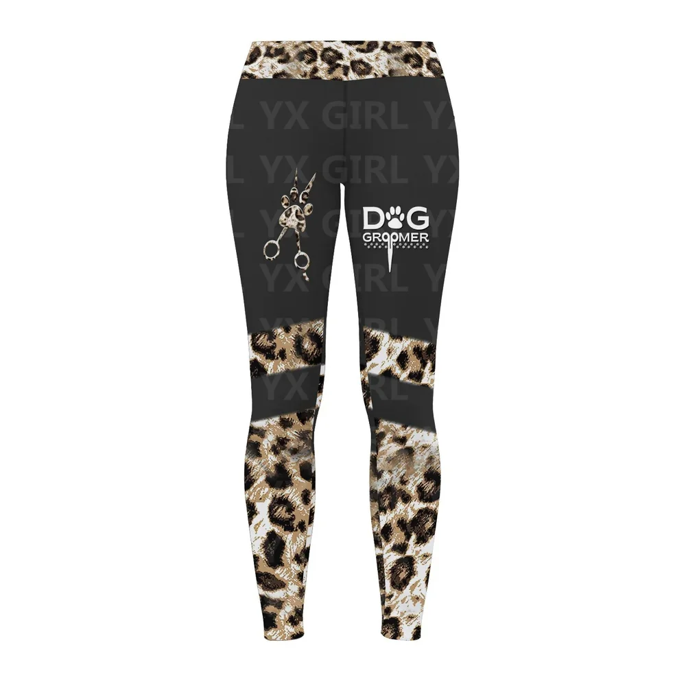 Pet Groomer Grooming Leggings Gift For Women Black & Pink 3D All Over Printed Legging For Women