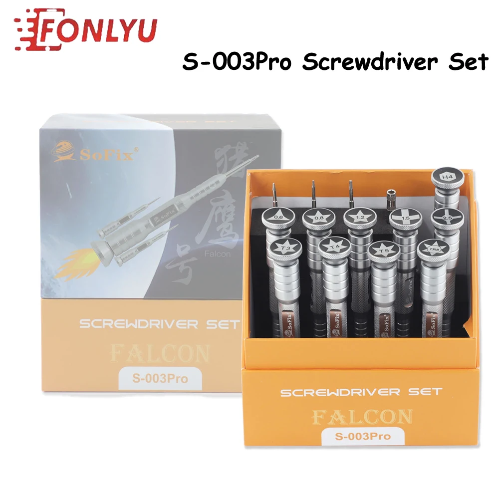 S-003Pro 14in 1 Precision Screwdriver Kit for iPhone Screw Removal and Installation of Phone Tablets Laptops Disassembly Tools