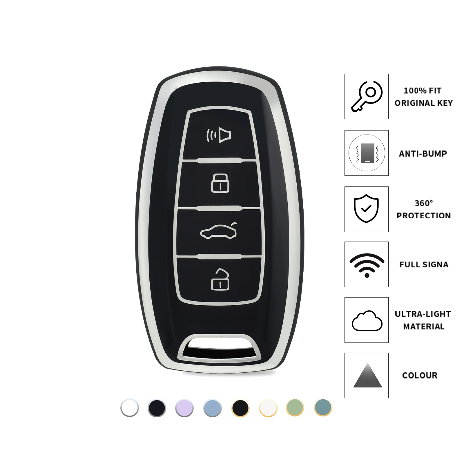 Fashion Tpu Car Key…