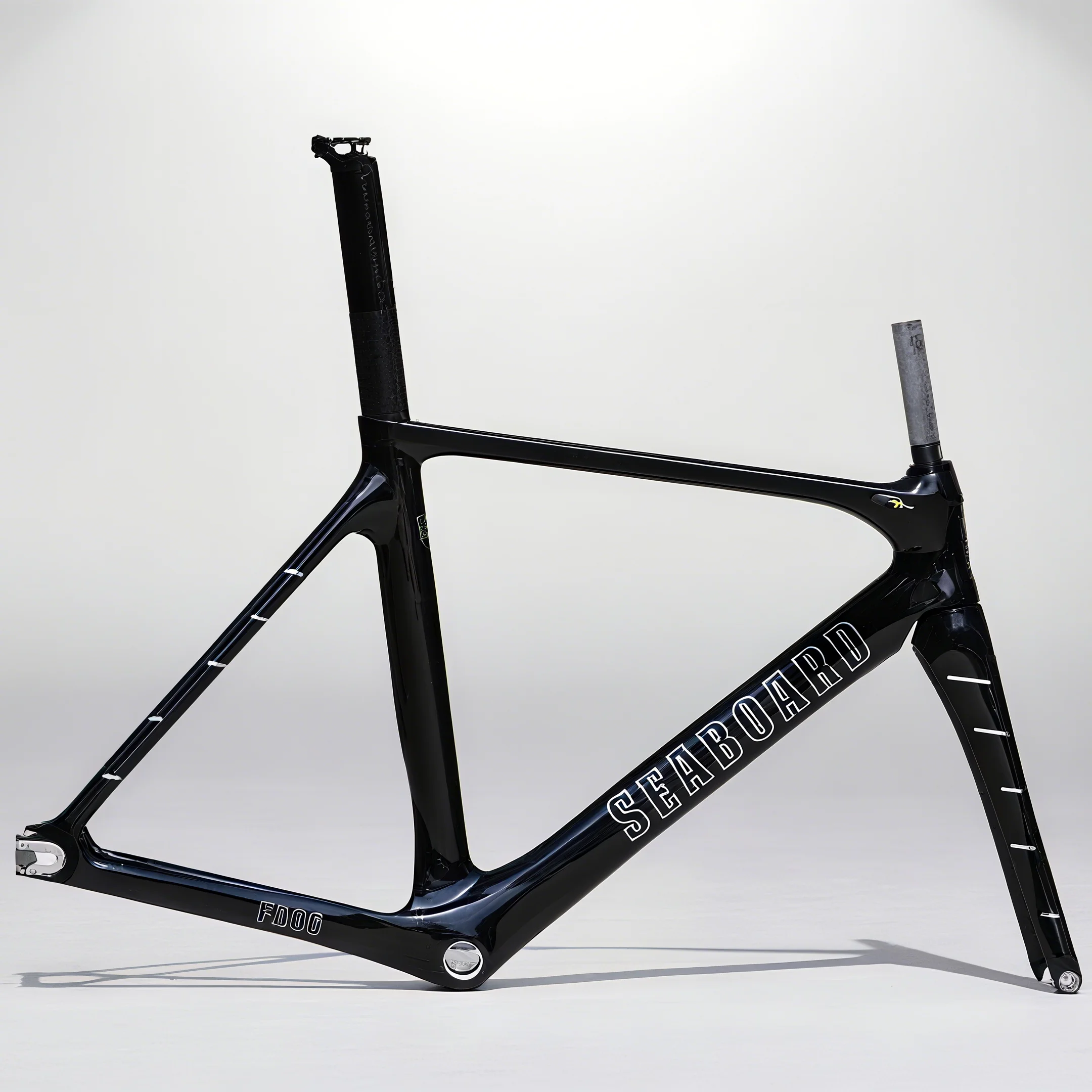 SEABOARD, cuadro de bicicleta de pista de velocidad Sinngle de fibra de carbono, cuadro de bicicleta de piñón fijo de carbono, juego de ruedas de bicicletas Fixie de carreras 700C