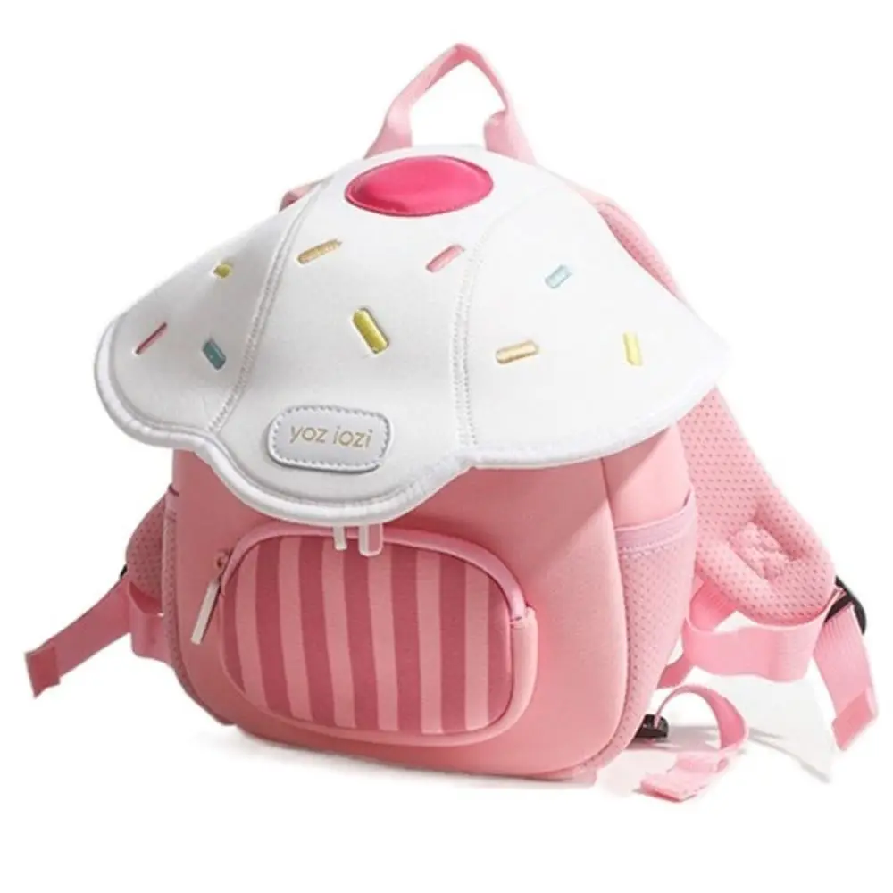 Double Shoulder Mushroom Children Backpack Adjustable Cartoon Kindergarten Backpack Cute Mini Children School Bag Toddler