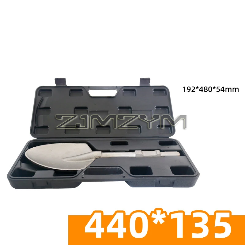 1PC 65A Electric Chisel With Hexagonal Handle Widened Shovel Head Large/Peach heart/Flat Mouth Concrete Chisel
