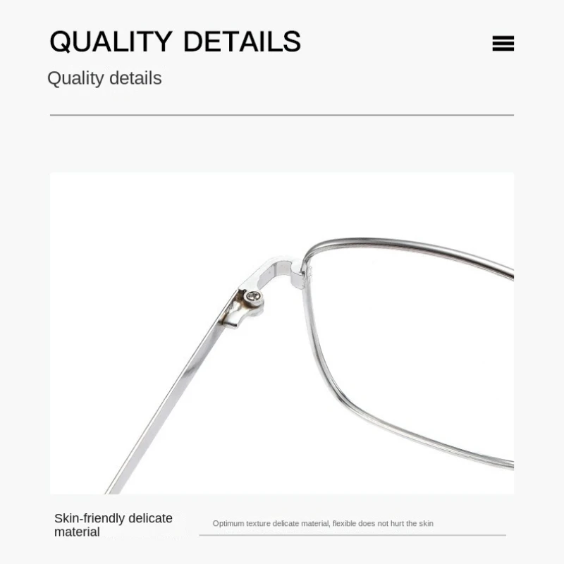 نظارات القراءة المعدنية الرجال النساء مربع كامل الإطار طويل النظر نظارات المضادة للخدش الديوبتر نظارات + 1.0 + 1.5 + 2.0 إلى + 4.0