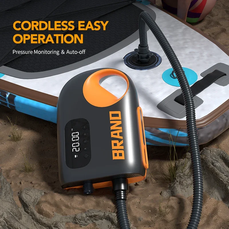 20Psi inflation wired electric air pump high-speed compressor, vehicle portable tire inflation pump