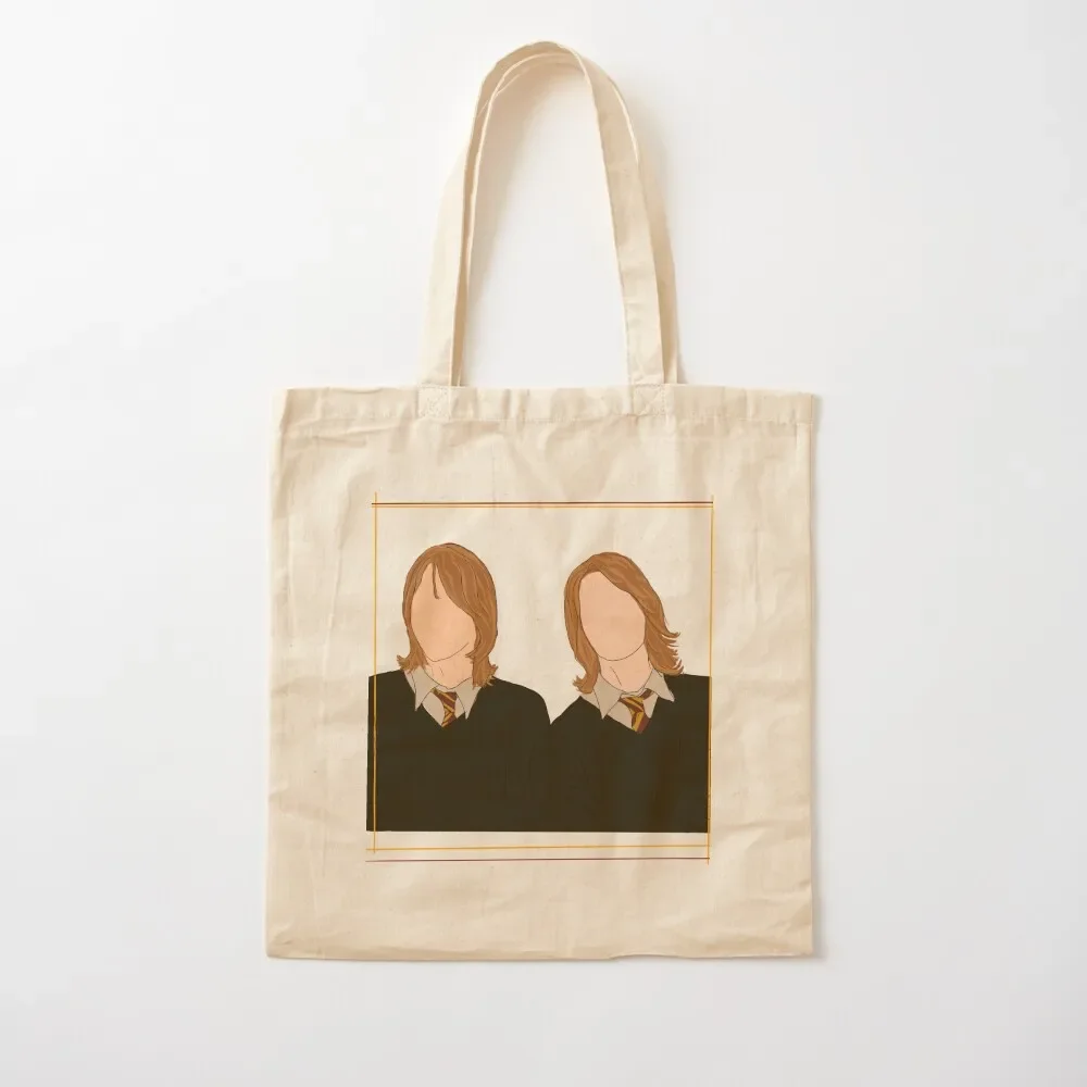 

Weasley twins ( Fred & George Weasley) Tote Bag handbag Custom bag canvas tote cute pouch bag