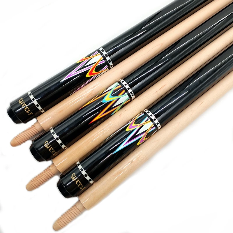 Canadian Maple Wood Joint Carom Pool Cue Professional Sticker Pool Cue Stick