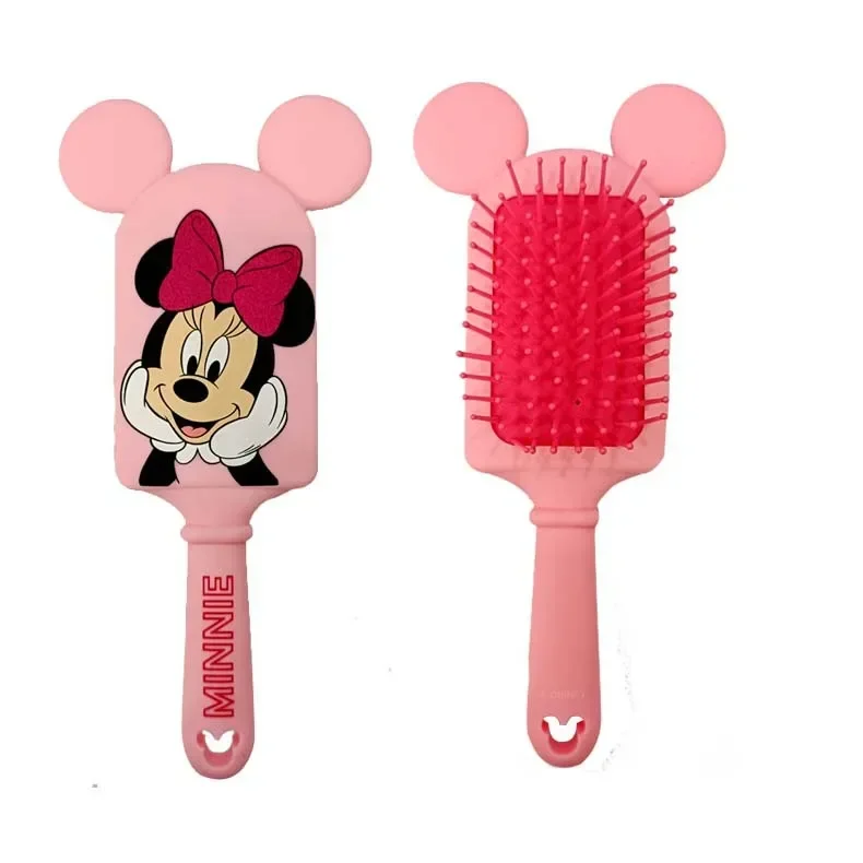 Disney Stitch Air Cushion Massage Combs Minnie Mouse Cartoon Anime Figures Children Comb Hair Brush Hairdressing Tool Kids Gift