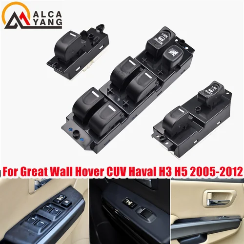 Interruptor de ventana eléctrica de alta calidad con función anticarpeta para Great Wall Hover Haval H3 H5, accesorios de coche