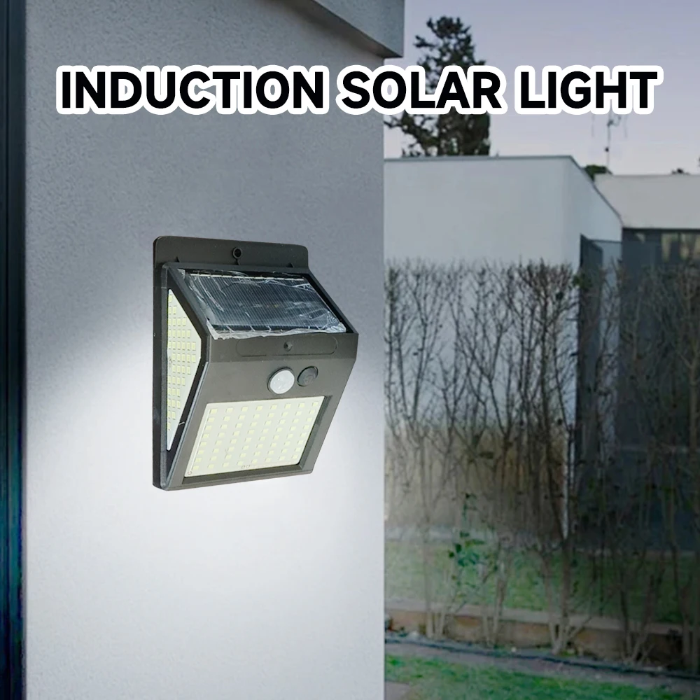 42 144 230 LED Solar Light PIR Motion Sensor Wall Light Outdoor Solar Waterproof Sunlight Street Lamp Garden Decoration