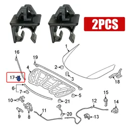 2pcs Car Tuning Hood Prop Rod Holder Clips Fit for Honda for Accord for Civic for CR-V Durable Car Accessories