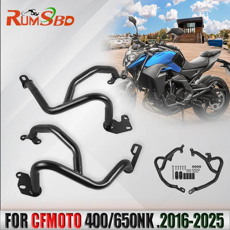 

Motorcycle Engine Guard For CFMOTO NK400 650 2016-2020 2021 2022 2023 2024 2025 Crash Bar Falling Protection Bumper Sliders
