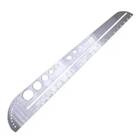 Multifunctional Stainless Steel Angle Ruler Measurement Tool Kawaii School Supplies Art Craft Geometry Drawing Instrument 6