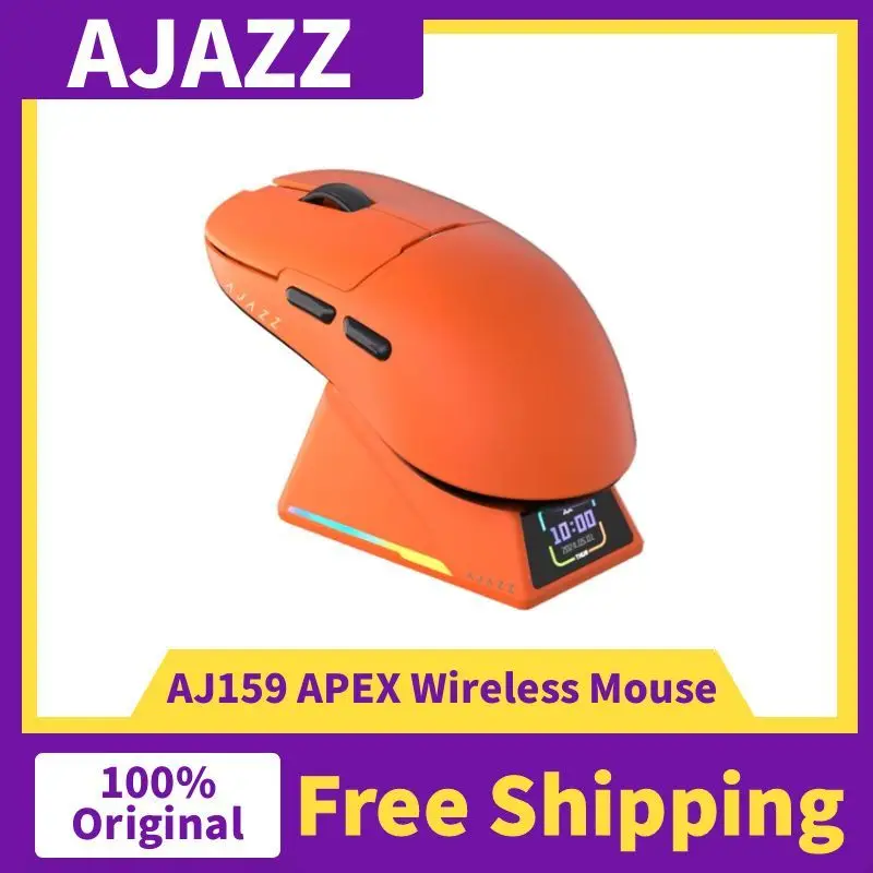

AJAZZ AJ159 APEX AJ159PRO Беспроводная игровая мышь PAW3950/33950 26/30KDPI RGB Магнитная зарядная база AJ159 AJ159P Проводная мышь