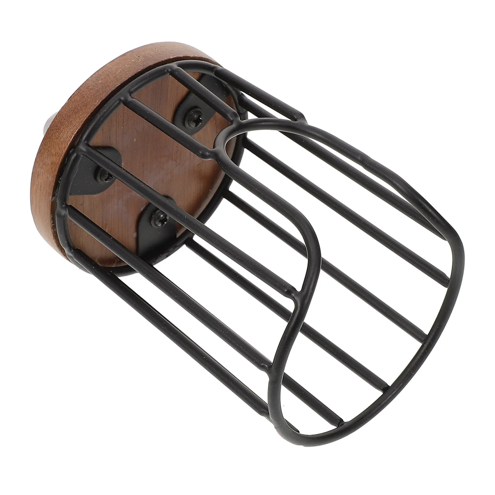 

Wooden Cup Holder with Metal Frame Countertop Paper Cup Dispenser for Cafe Office Party Event Organization Solution