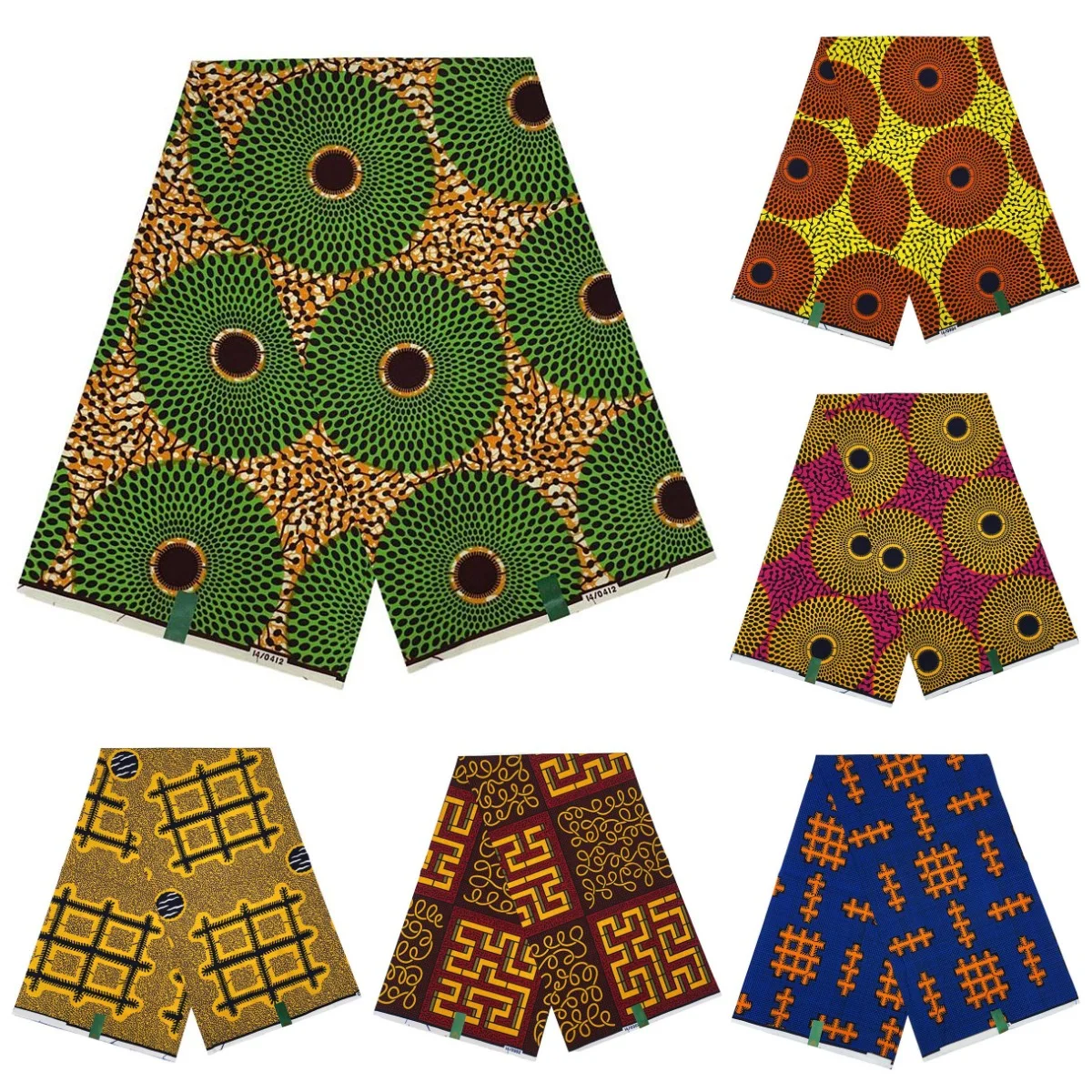 

2024 New Veritable African Ghanaian Style Wax Prints Fabric Guaranteed 100% Cotton Nigeria Ankara Batik Soft Fabric Women Dress