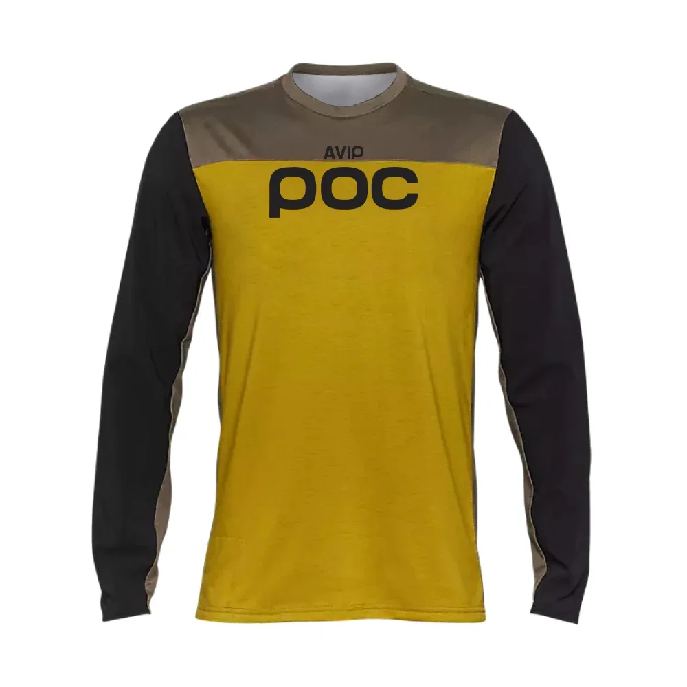 New AVIP POC MTB Jerseys Mountain Bike BMX DH Cycling Clothing Summer Motorcycle T-Shirt Bicycles Clothes Woman Men's Motocross