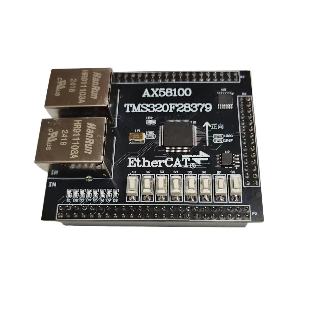 TMS320F28379+AX58100 EtherCAT Servo Slave CIA402 SPI/EXMC Dual Mode